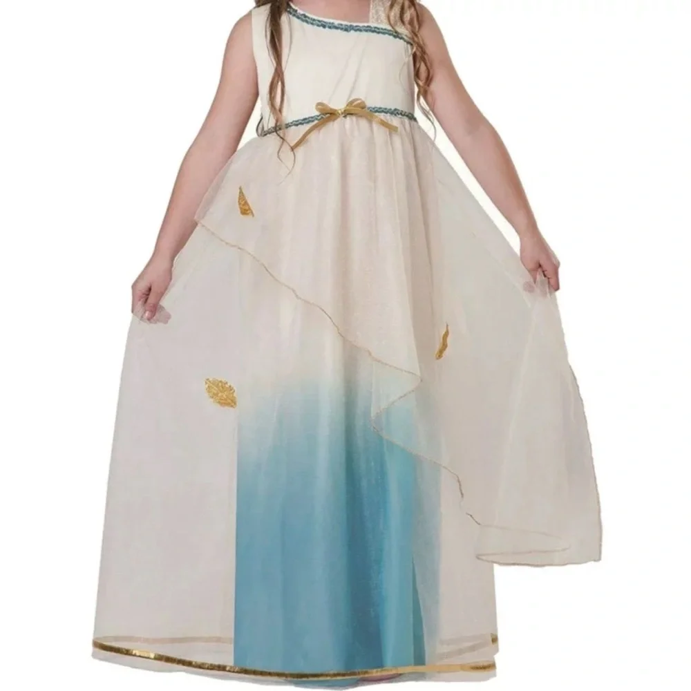 Greek Goddess Dress Headpiece Costume Girl S 4-6